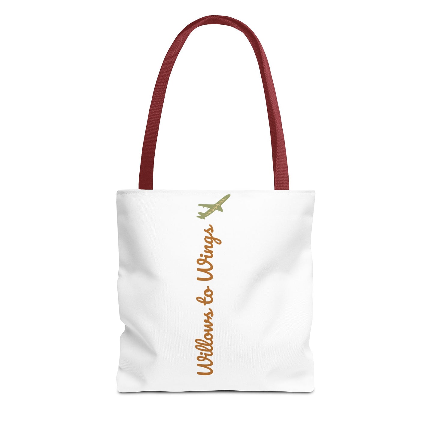 Willows & Wings Travel Tote Bag — Inspirational Family Quote AOP Tote