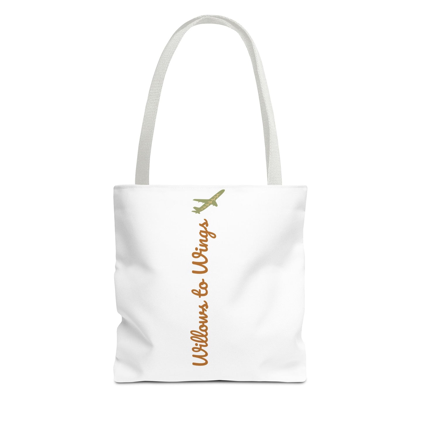 Willows & Wings Travel Tote Bag — Inspirational Family Quote AOP Tote