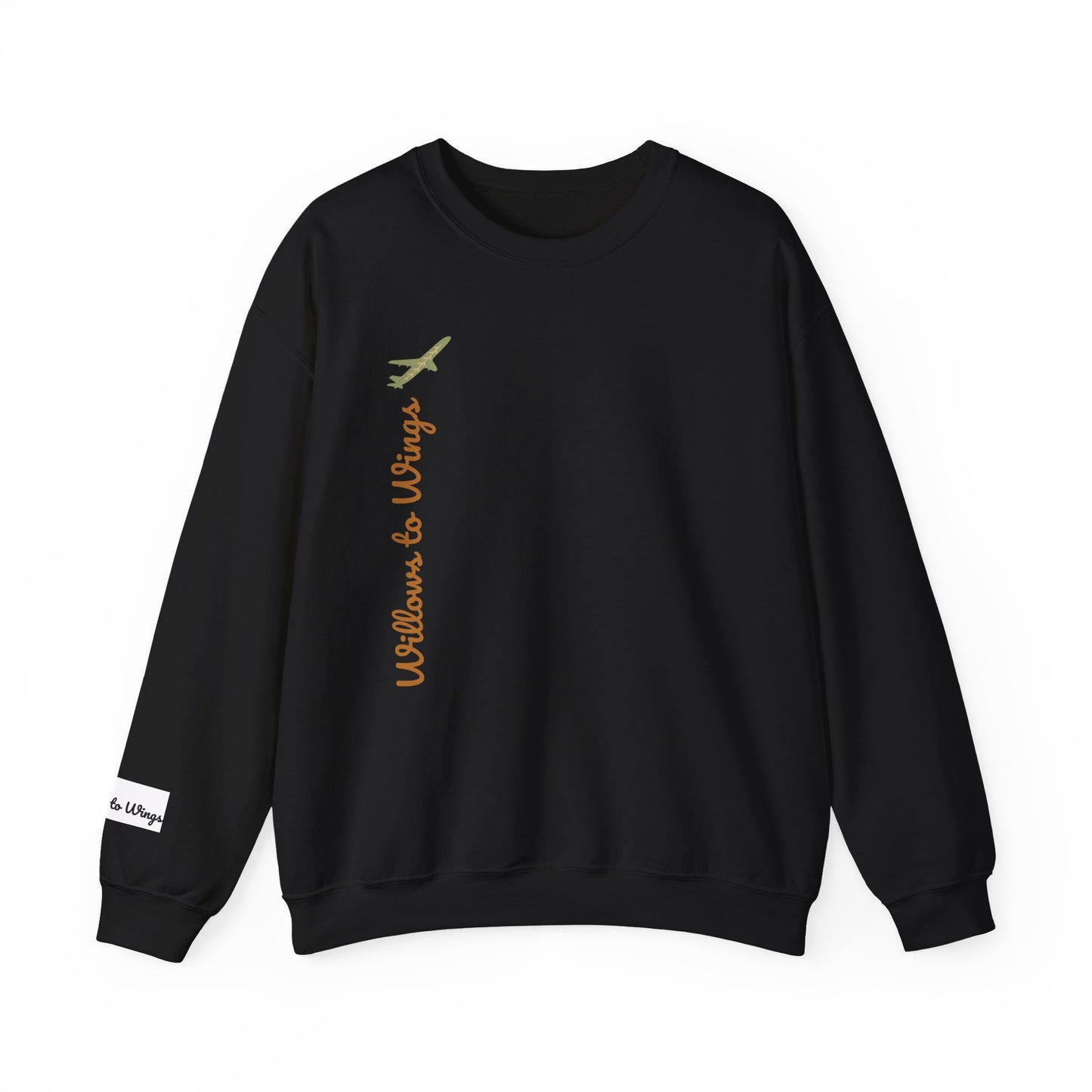 Crewneck Sweatshirt — "Willows to Wings" Inspirational Family Quote