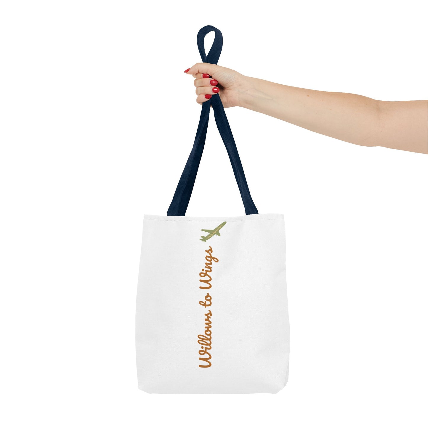 Willows & Wings Travel Tote Bag — Inspirational Family Quote AOP Tote
