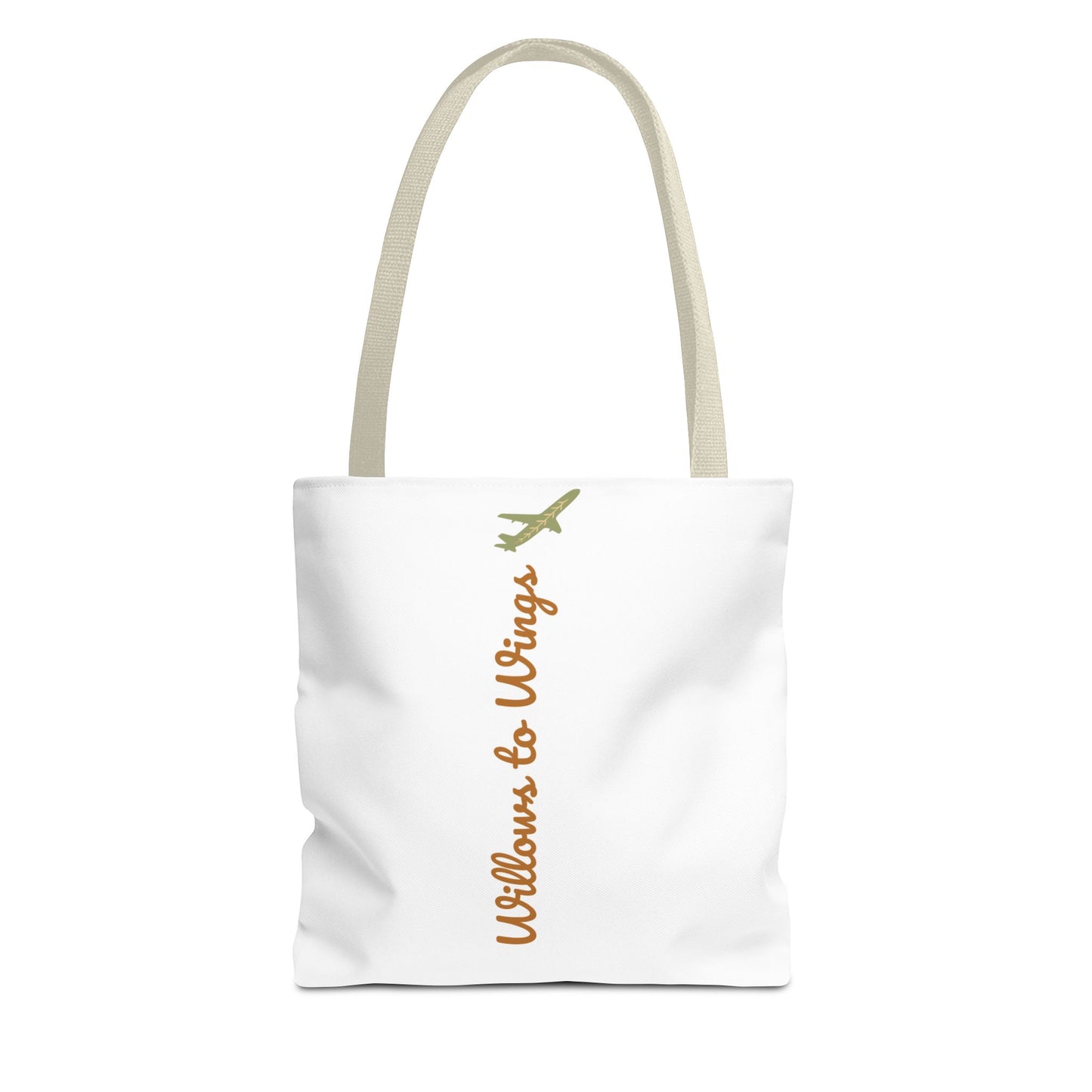 Willows & Wings Travel Tote Bag — Inspirational Family Quote AOP Tote