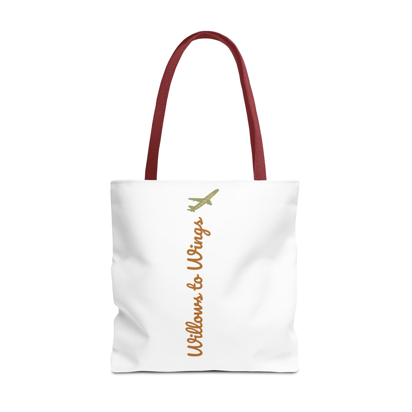 Willows & Wings Travel Tote Bag — Inspirational Family Quote AOP Tote