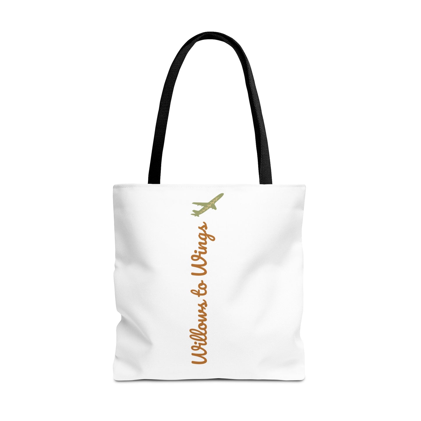 Willows & Wings Travel Tote Bag — Inspirational Family Quote AOP Tote