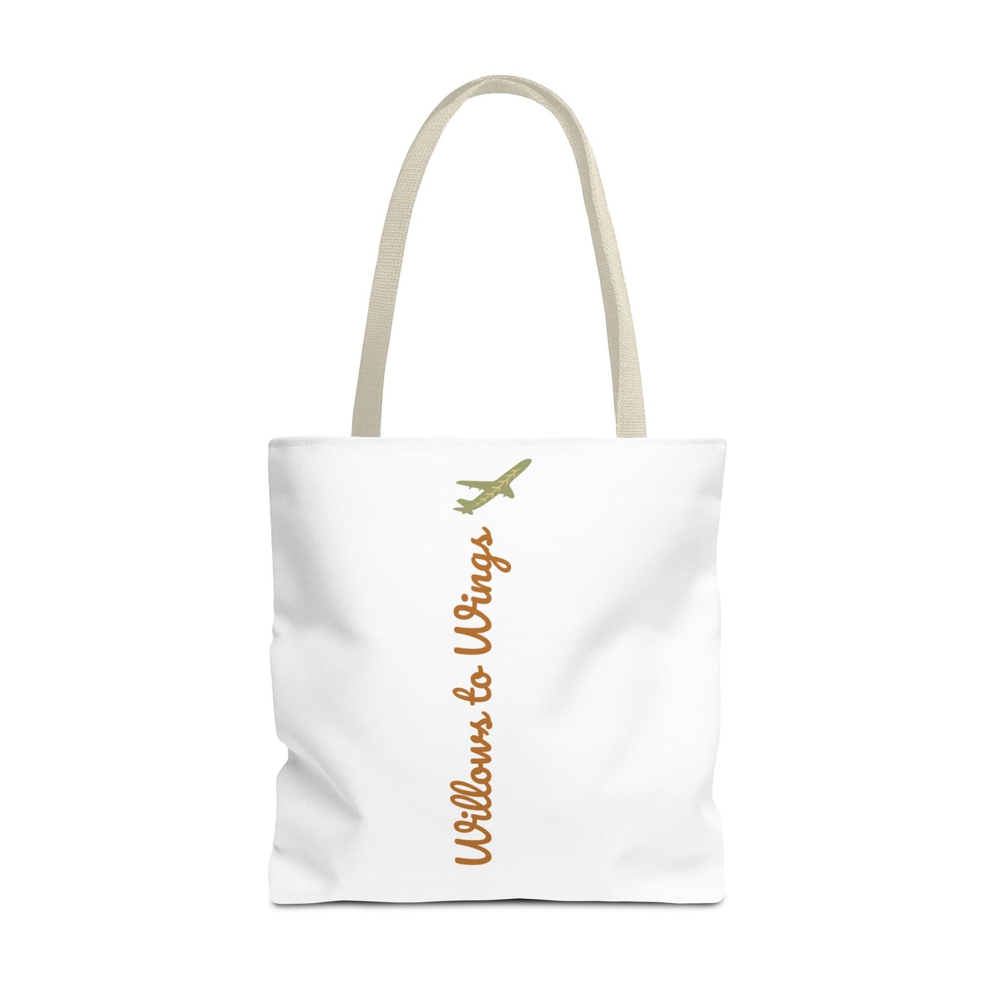 Willows & Wings Travel Tote Bag — Inspirational Family Quote AOP Tote