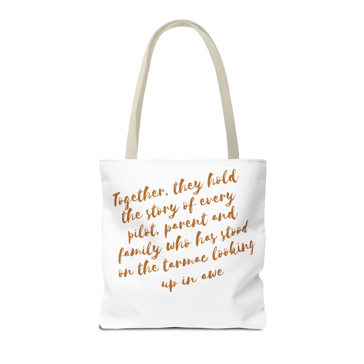 Willows & Wings Travel Tote Bag — Inspirational Family Quote AOP Tote