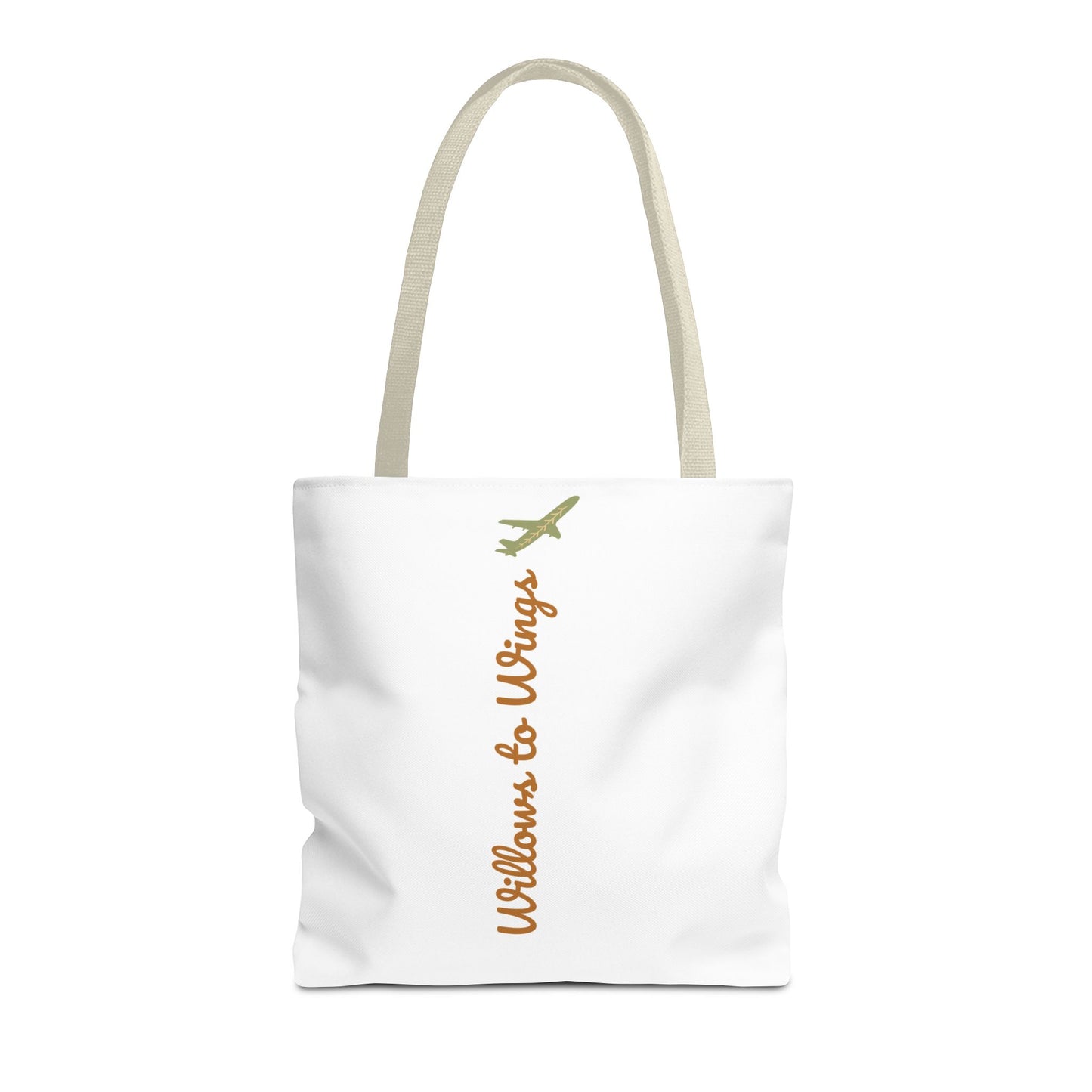 Willows & Wings Travel Tote Bag — Inspirational Family Quote AOP Tote