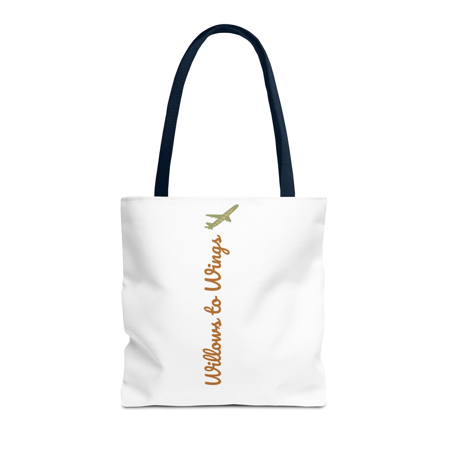 Willows & Wings Travel Tote Bag — Inspirational Family Quote AOP Tote