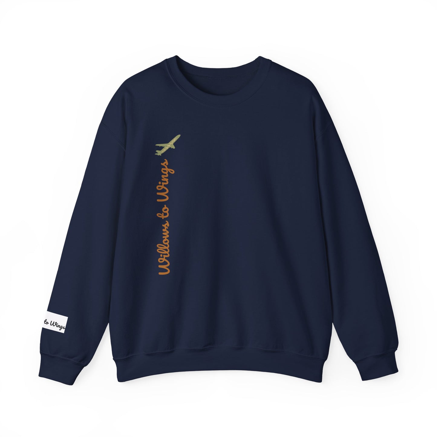 Crewneck Sweatshirt — "Willows to Wings" Inspirational Family Quote