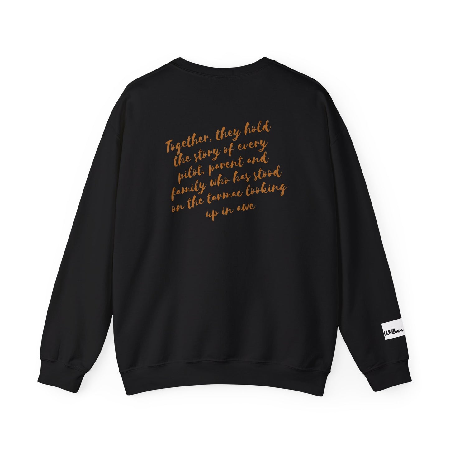Crewneck Sweatshirt — "Willows to Wings" Inspirational Family Quote