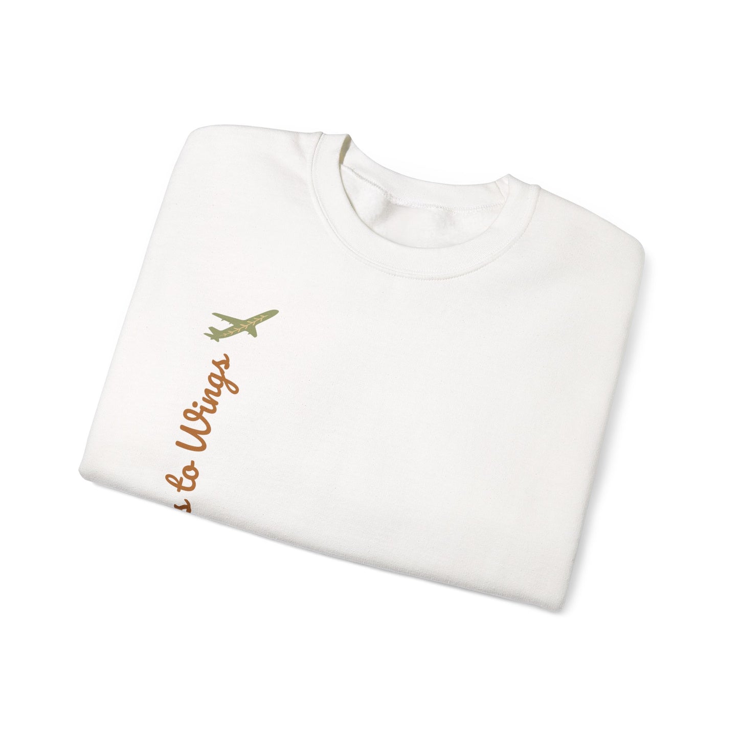 Crewneck Sweatshirt — "Willows to Wings" Inspirational Family Quote