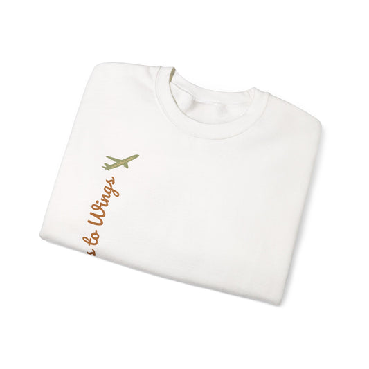 Crewneck Sweatshirt — "Willows to Wings" Inspirational Family Quote