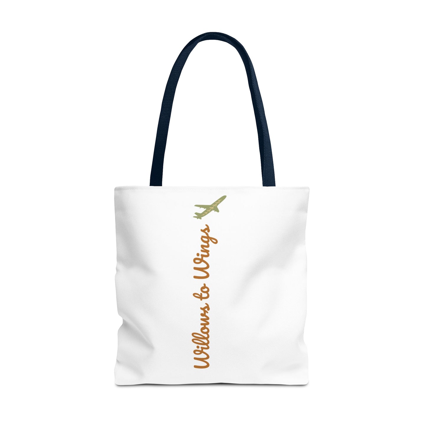 Willows & Wings Travel Tote Bag — Inspirational Family Quote AOP Tote